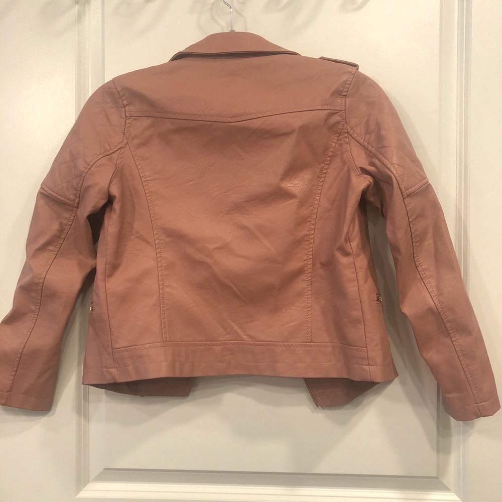 Pink leather jacket - Picture 3 of 3